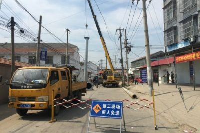 沛縣供電公司對(duì)10KV棲河142線進(jìn)行遷移改造