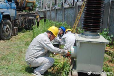 桃江縣供電公司搶修220kV劉家灣變電站