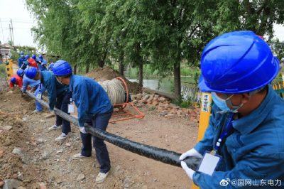 孟莊鎮(zhèn)10千伏東外環(huán)線進行電纜下地改造