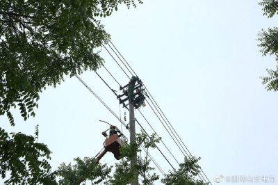 緊急搶修同桿雙回線路a相線路斷裂