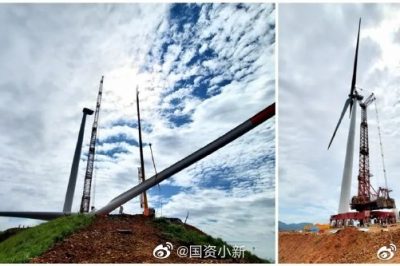 華電廣西新標桿！三江八江風電項目首臺風機順利吊裝完成