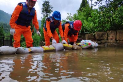 防汛演習日?；?暴雨雷電都不怕