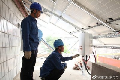 對起鳳鎮(zhèn)夏莊村光伏發(fā)電設(shè)備進行上門巡檢